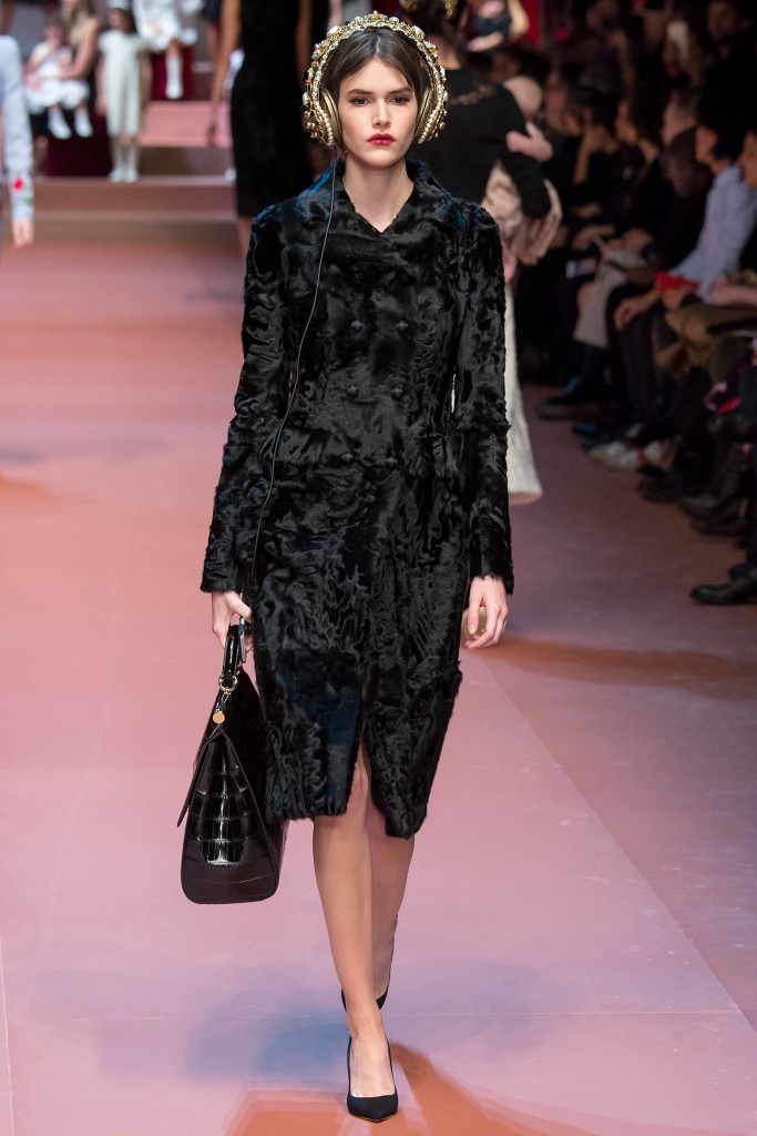каракулевое пальто Dolce & Gabbana